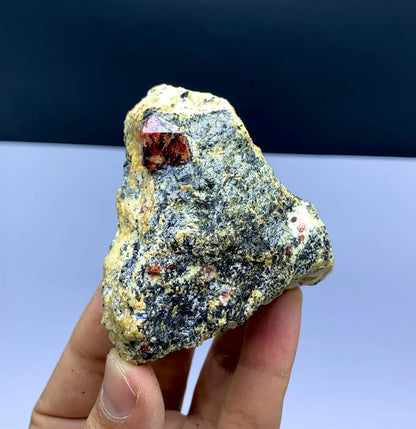 Red Zircon on Matrix from Pakistan - 150 gram