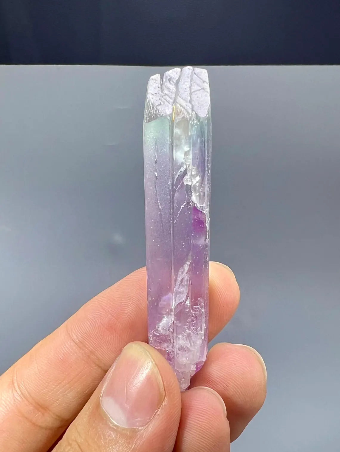 Bicolor Kunzite Crystal from Nuristan, Afghanistan - 30 gram