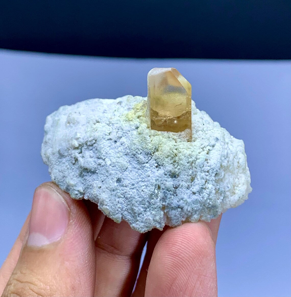 Imperial Color Topaz on Albite from Pakistan - 43 gram