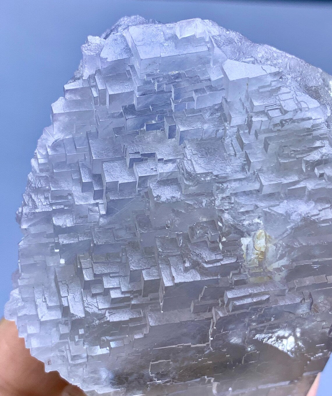 Unique Step wise Terminations Natural Fluorite Crystal from Baluchistan Pakistan - 320 gram