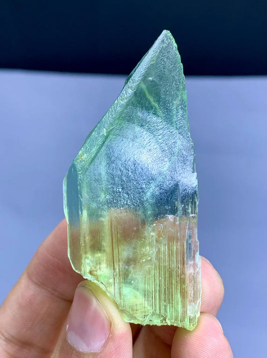 Gem Grade Green Hiddenite Kunzite Crystal from Afghanistan- 43 gram