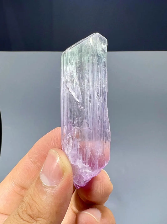 Bicolor Kunzite Crystal from Nuristan, Afghanistan - 30 gram