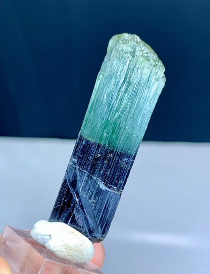 Lustrous Bicolor Tourmaline Crystal from Pakistan - 15 gram