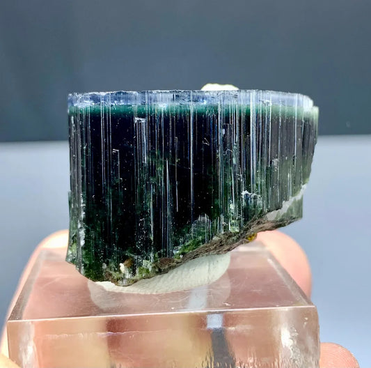 Blue Cap Tourmaline from Paprok, Afghanistan - 41 grams