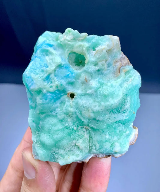 Blue Aragonite Crystal Specimen from Afghanistan - 193 grams