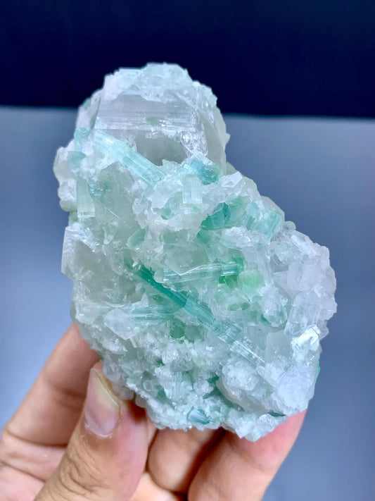 Tourmaline Cluster on Quartz from Afghanistan - 201 grams