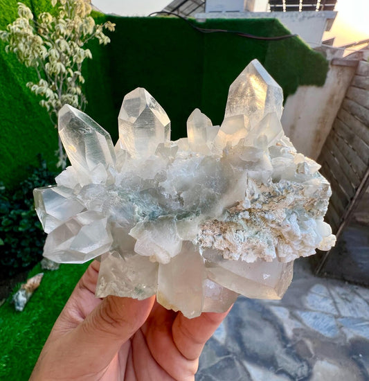 DT Clear Quartz Cluster from Baluchistan Pakistan - 325 grams