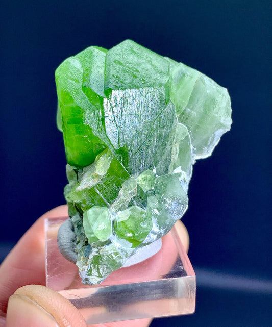 Lush Green Peridot Crystal Specimen from Supat valley Pakistan - 37 gram