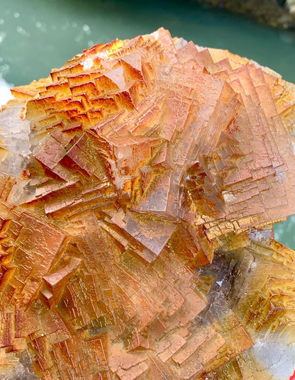 Colorful Rainbow Shade Phantom Fluorite with Yellow Effect – Mineral Display Piece - 6.4 kg
