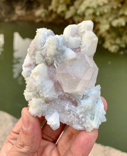 Rare Montebrasite with Tourmalines Quartz and Lepidolite from Skardu Pakistan - 203 gram