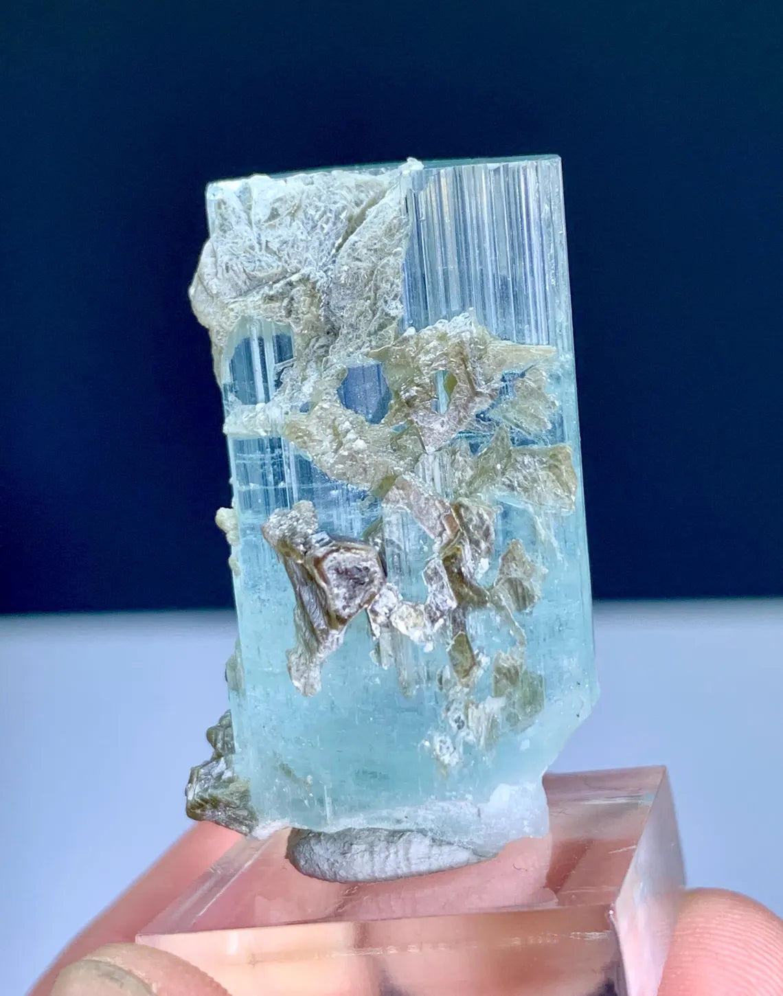 Aquamarine Crystal with Mica from Shigar valley Pakistan - 14 grams