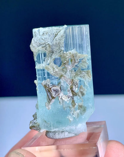 Aquamarine Crystal with Mica from Shigar valley Pakistan - 14 grams