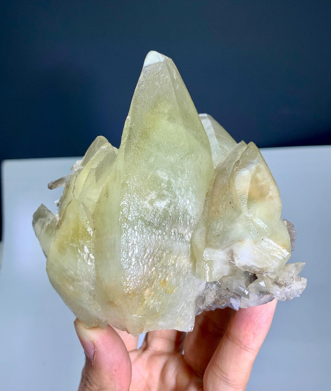 Dog Tooth Shape Yellow Calcite from Pakistan - 535 gram