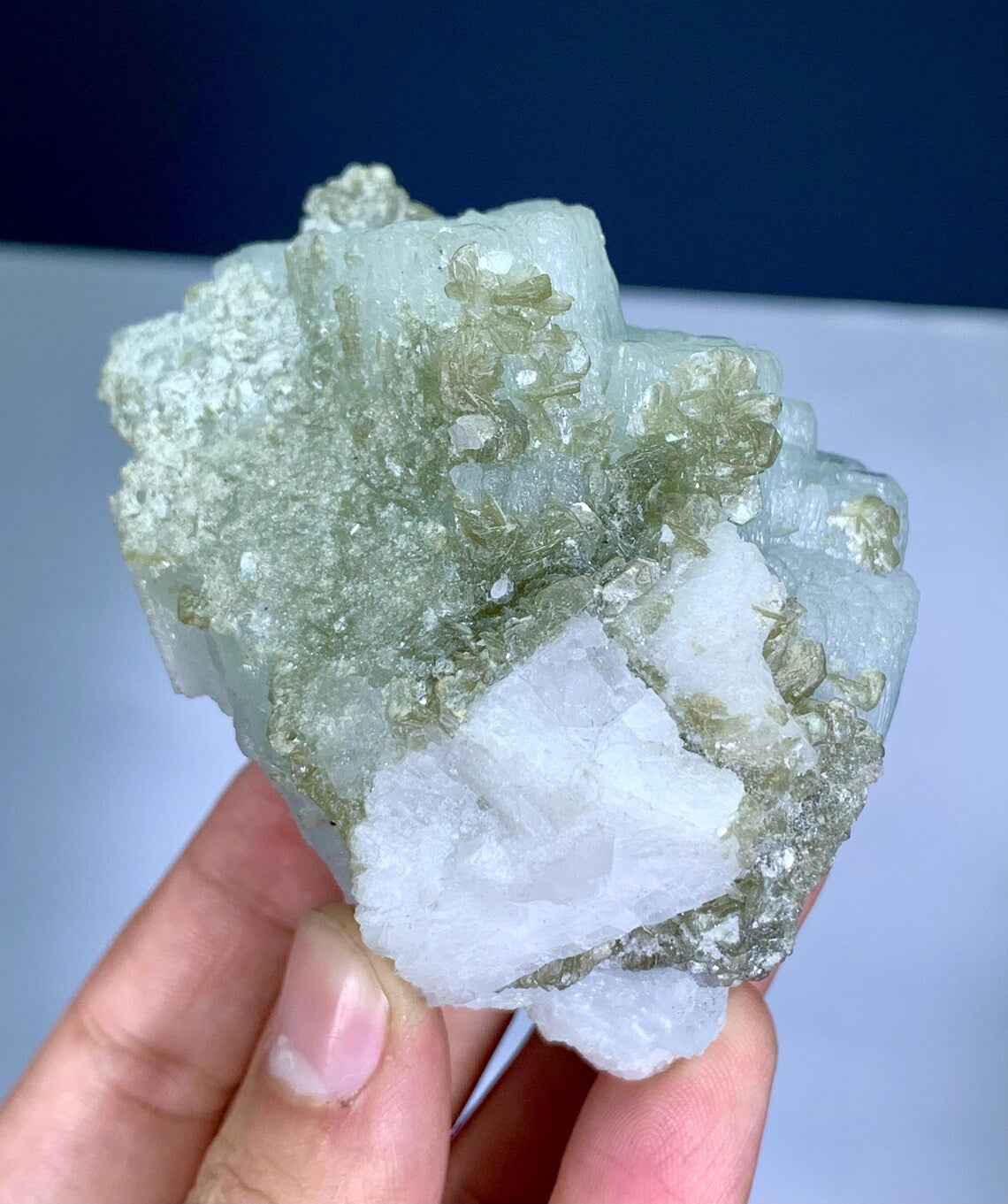 Aquamarine with Mica from Nagar valley Pakistan - 239 gram