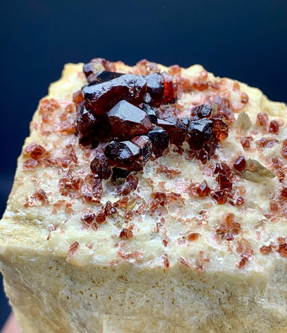 Garnet Cluster on Feldspar from Skardu Pakistan - 242 gram