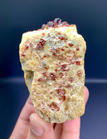 Garnet Cluster on Feldspar from Skardu Pakistan - 242 gram