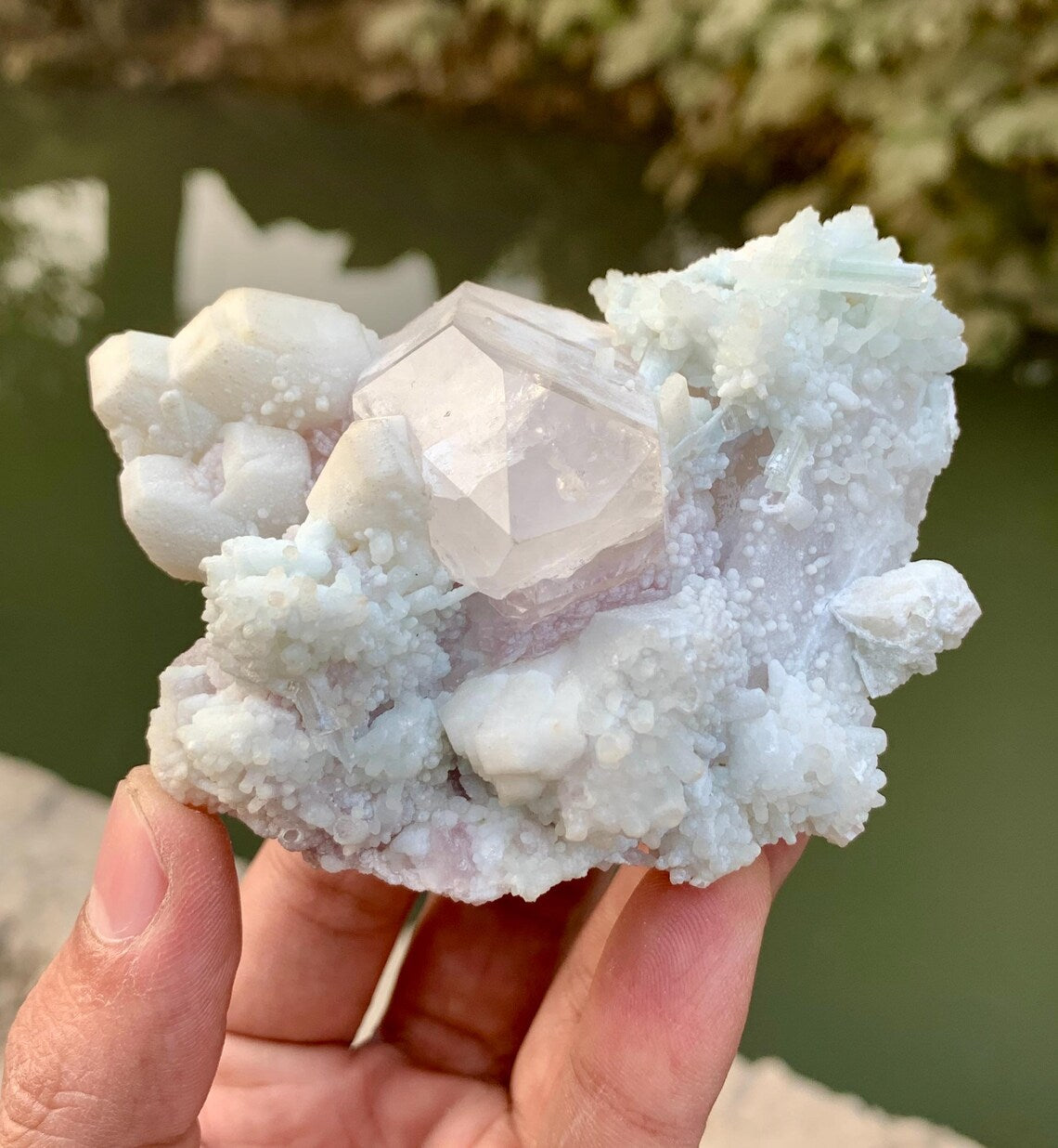 Rare Montebrasite with Tourmalines Quartz and Lepidolite from Skardu Pakistan - 203 gram
