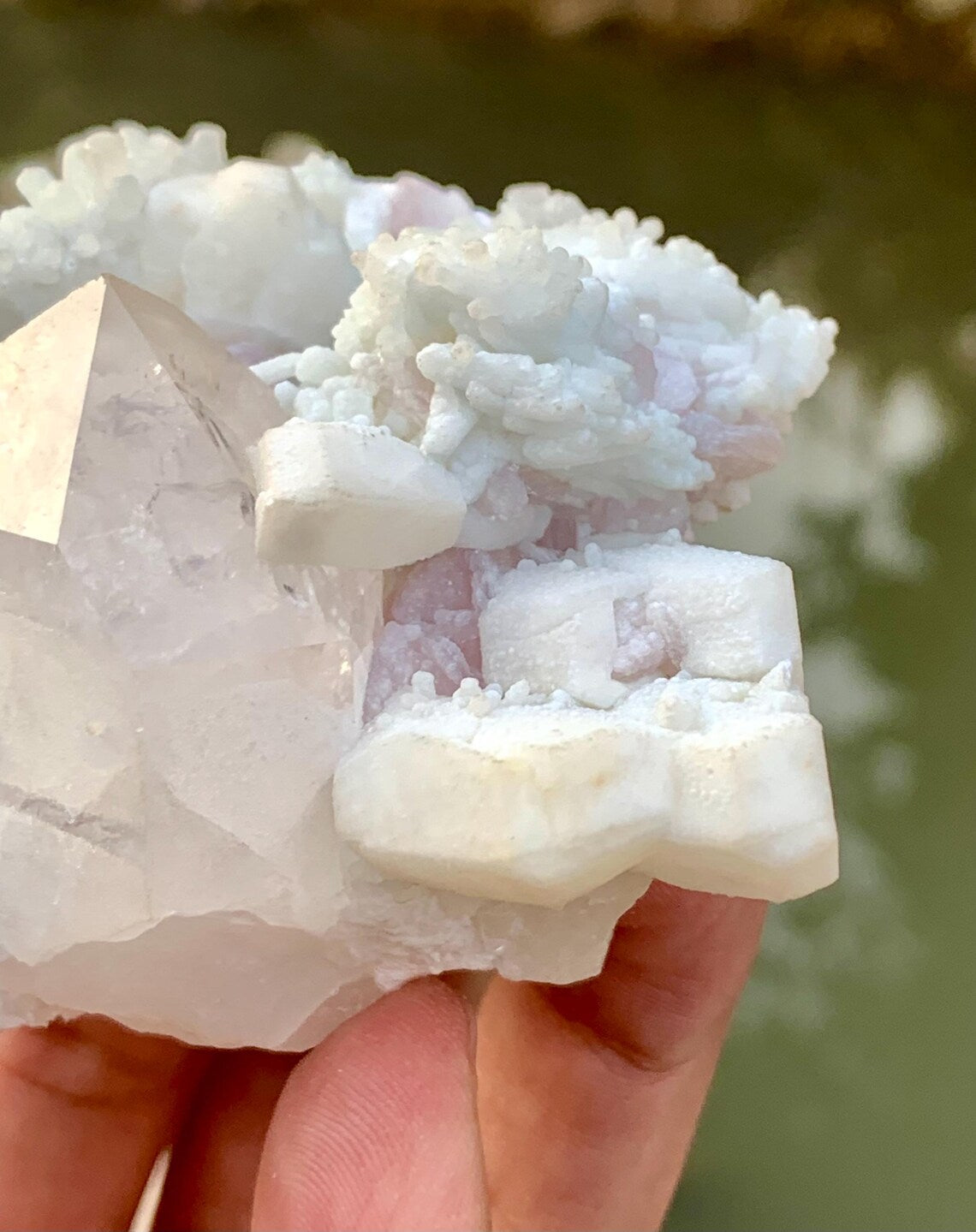 Rare Montebrasite with Tourmalines Quartz and Lepidolite from Skardu Pakistan - 203 gram