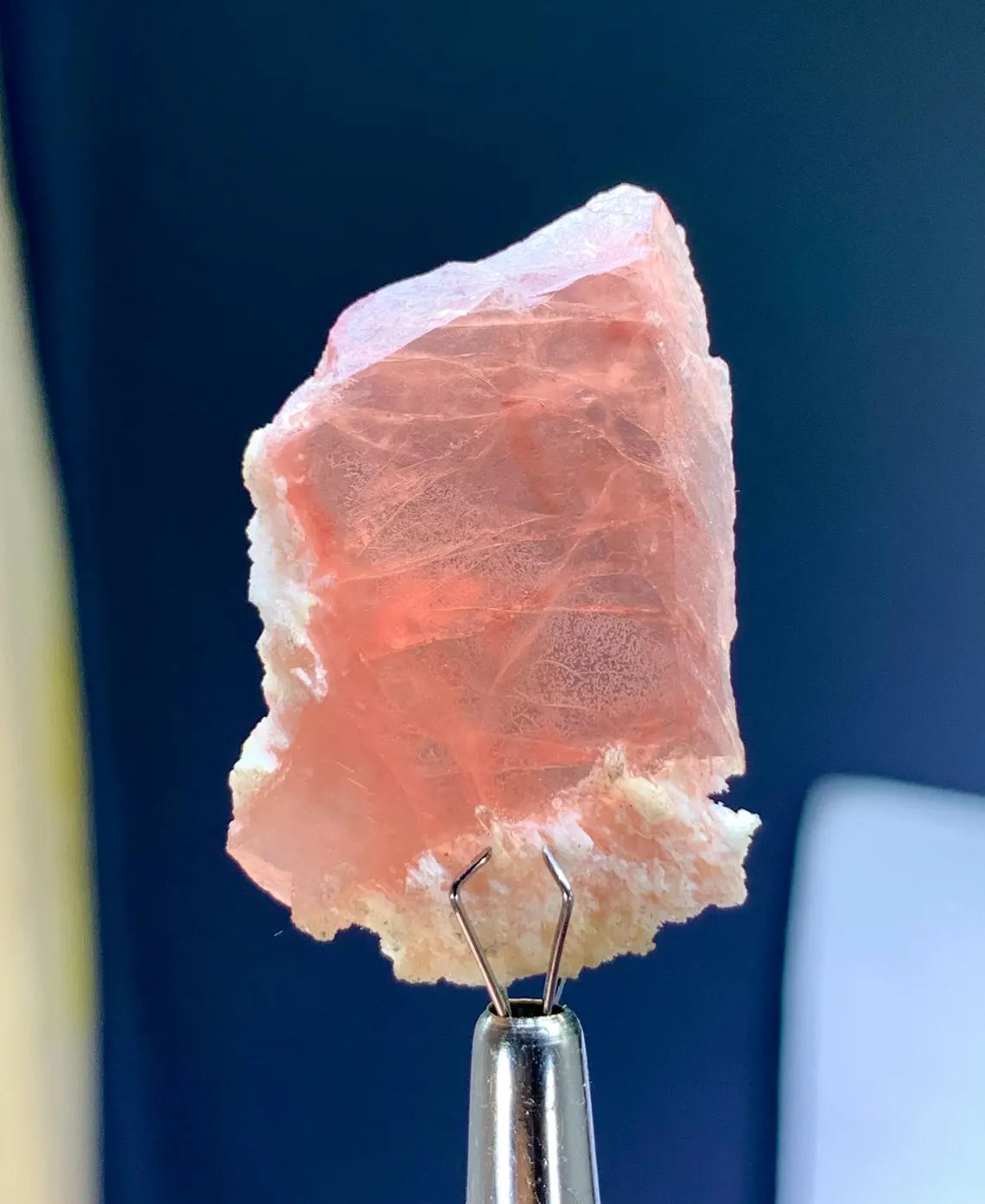 Rare Gemmy Pink Rhodochrosite Crystal from Skardu Pakistan - 25.50 Carats