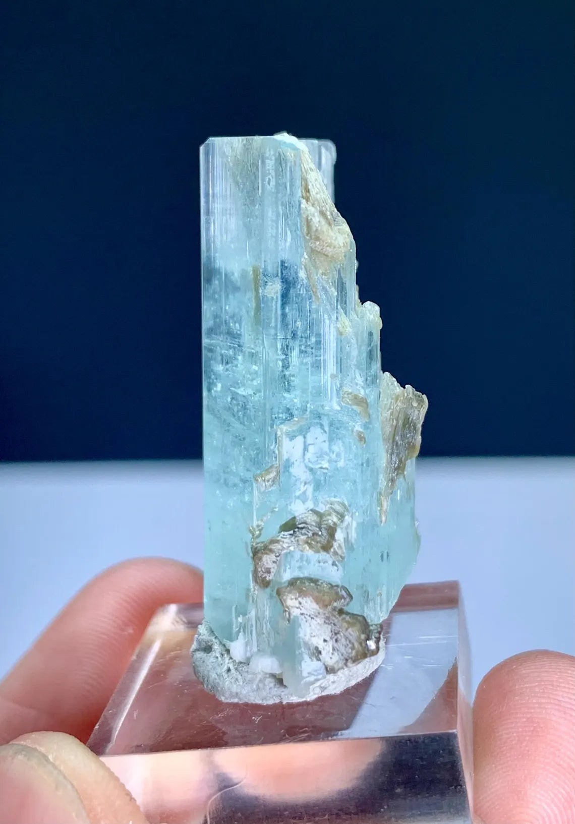 Aquamarine Crystal with Mica from Shigar valley Pakistan - 14 grams