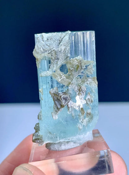 Aquamarine Crystal with Mica from Shigar valley Pakistan - 14 grams