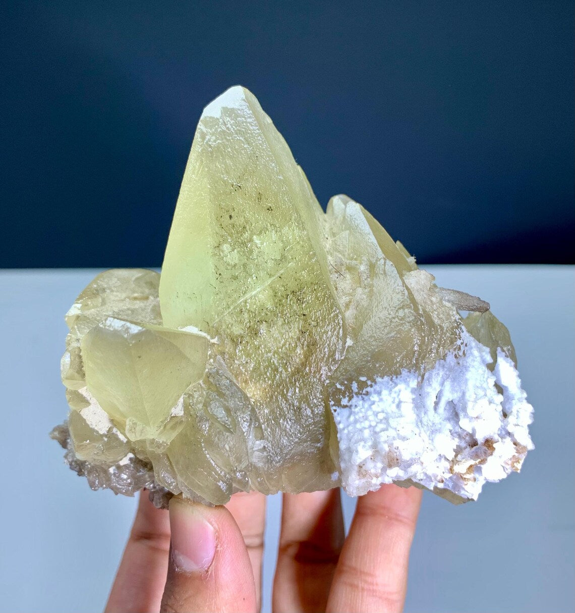 Dog Tooth Shape Yellow Calcite from Pakistan - 535 gram