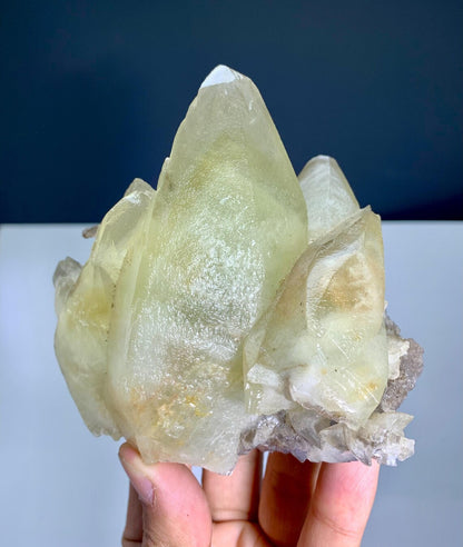 Dog Tooth Shape Yellow Calcite from Pakistan - 535 gram