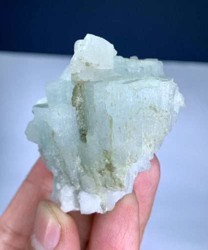 Aquamarine on Albite from Nagar valley Pakistan - 89 gram