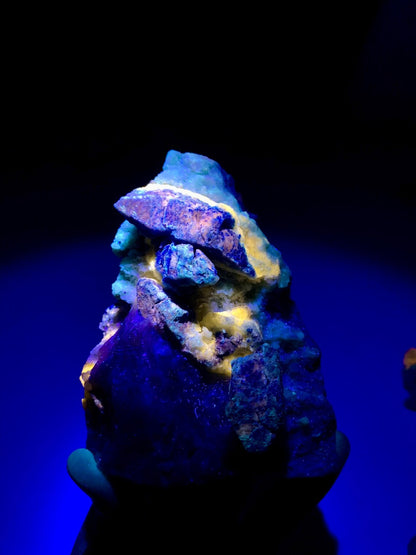 Fluorescent Rare Blue Afghanite Specimen from Afghanistan - 720 gram
