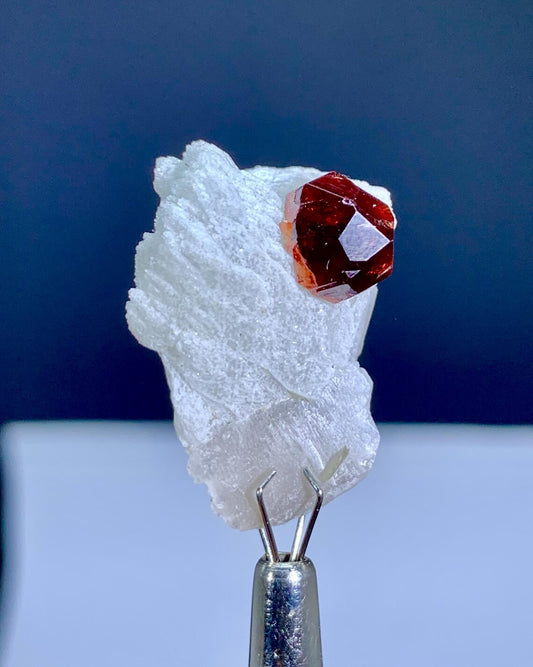 Garnet Crystal on Albite from Skardu Pakistan - 28 carats
