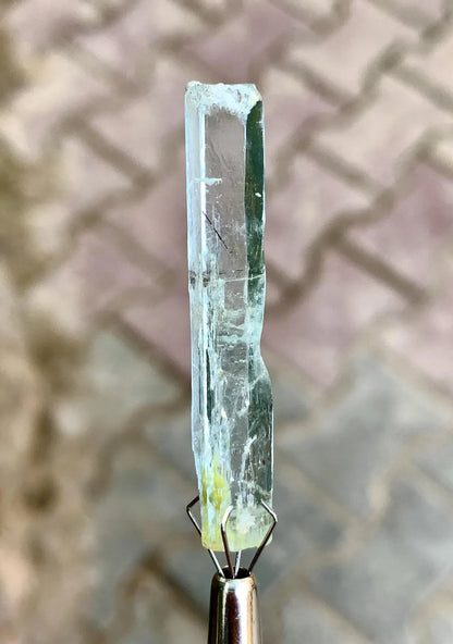Gemmy Blue Aquamarine with Schorl inclusions from Shigar valley Pakistan - 16.50 carats