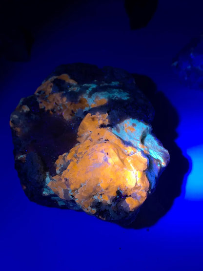 Blue Afghanite with Pyrite on Matrix from Afghanistan - 622 gram