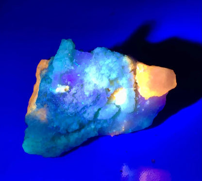Fluorescent Rare Blue Afghanite Specimen from Afghanistan - 92 gram