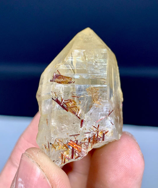 Rare Sagenite Rutile on Quartz Crystal Specimen from Pakistan - 25 gram