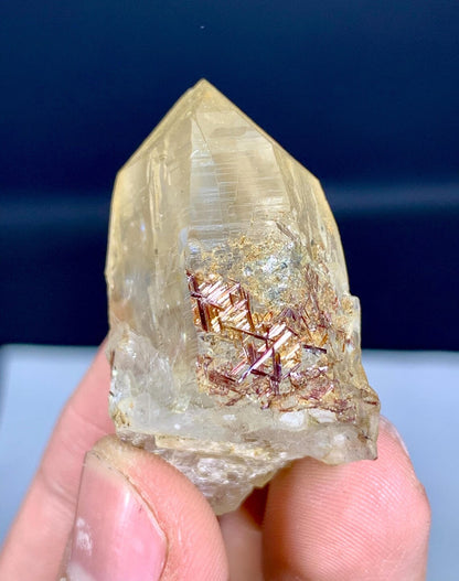 Rare Sagenite Rutile on Quartz Crystal Specimen from Pakistan - 25 gram