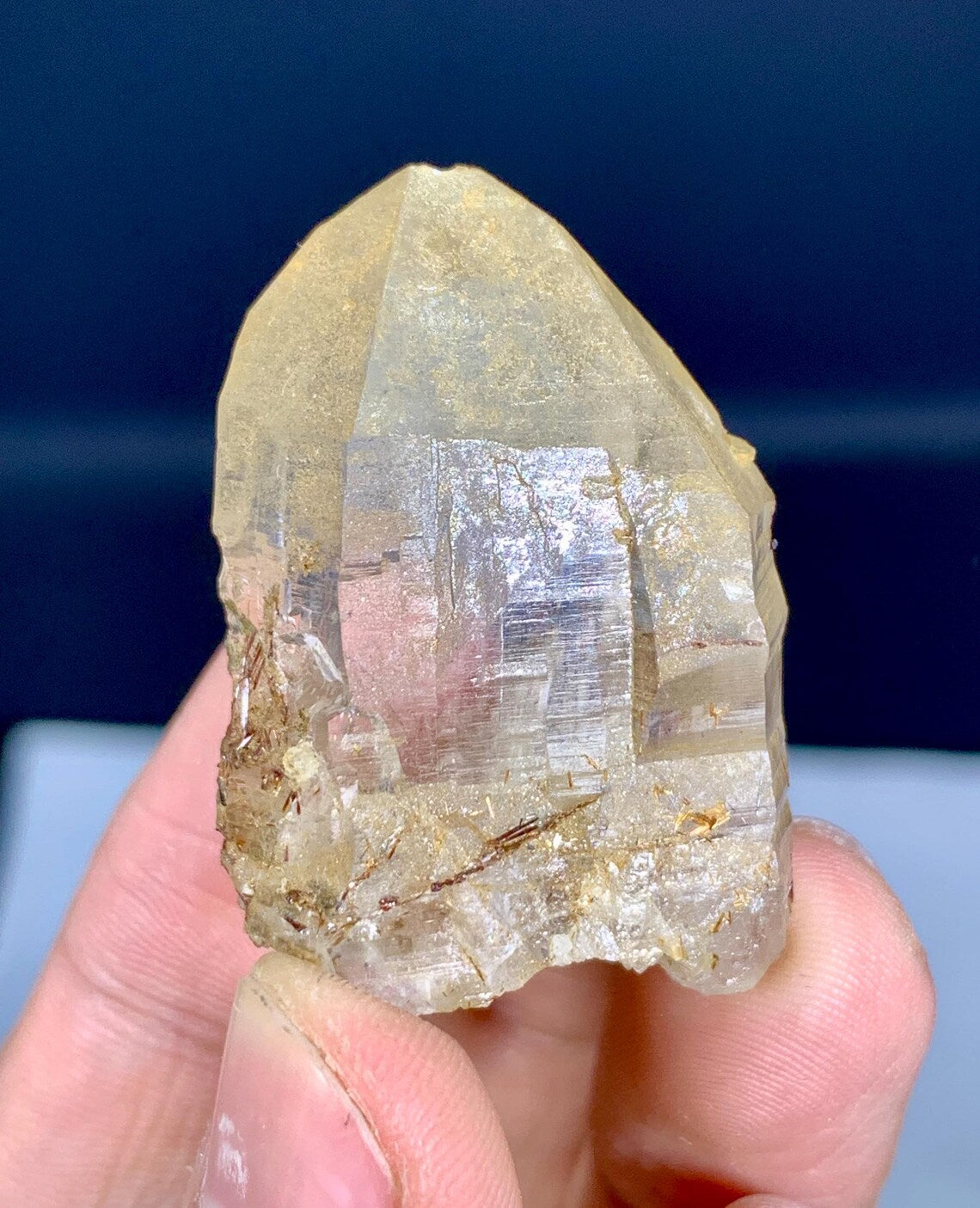 Rare Sagenite Rutile on Quartz Crystal Specimen from Pakistan - 25 gram