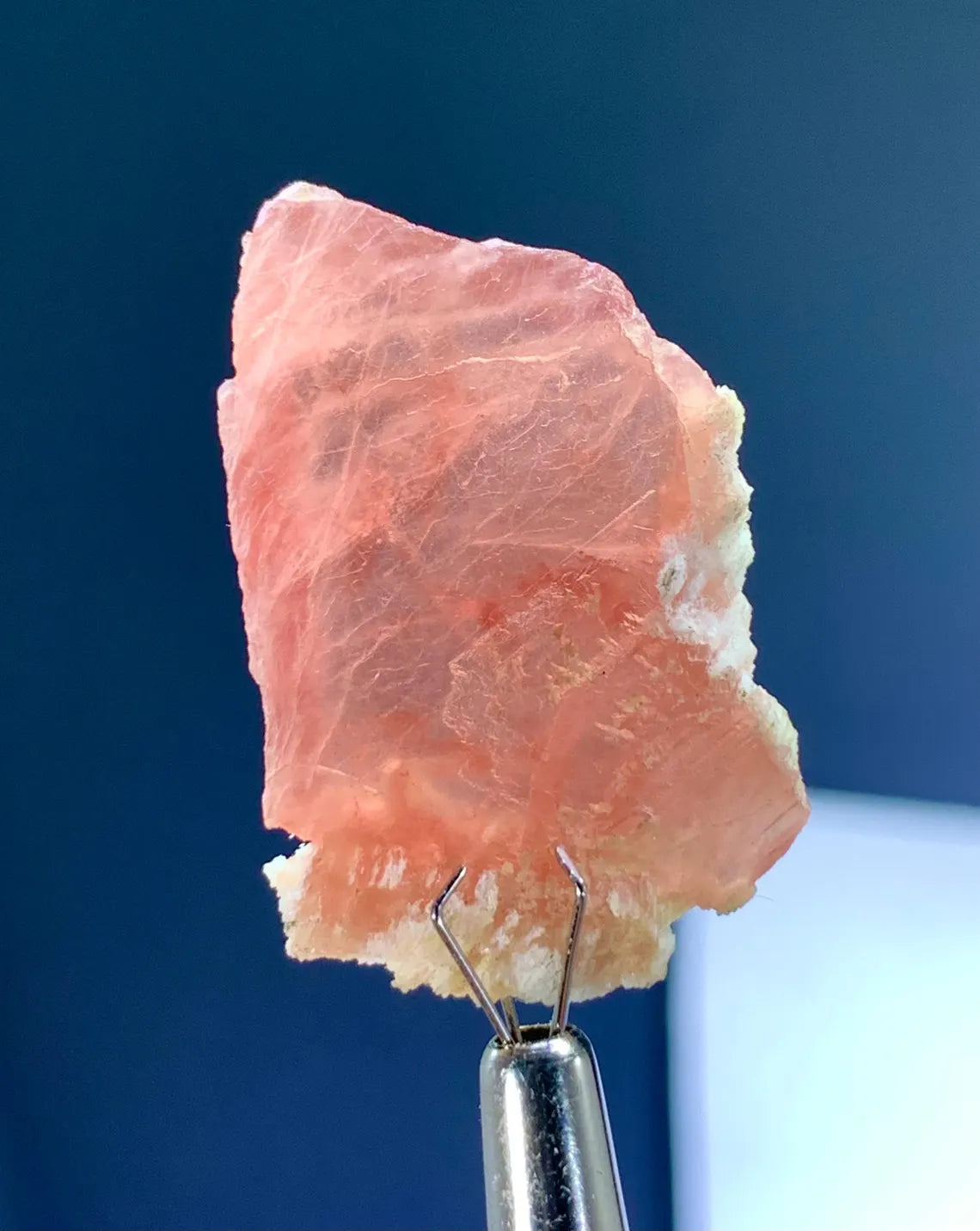 Rare Gemmy Pink Rhodochrosite Crystal from Skardu Pakistan - 25.50 Carats
