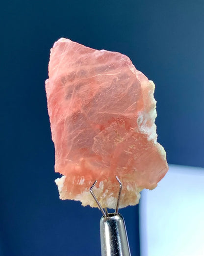 Rare Gemmy Pink Rhodochrosite Crystal from Skardu Pakistan - 25.50 Carats