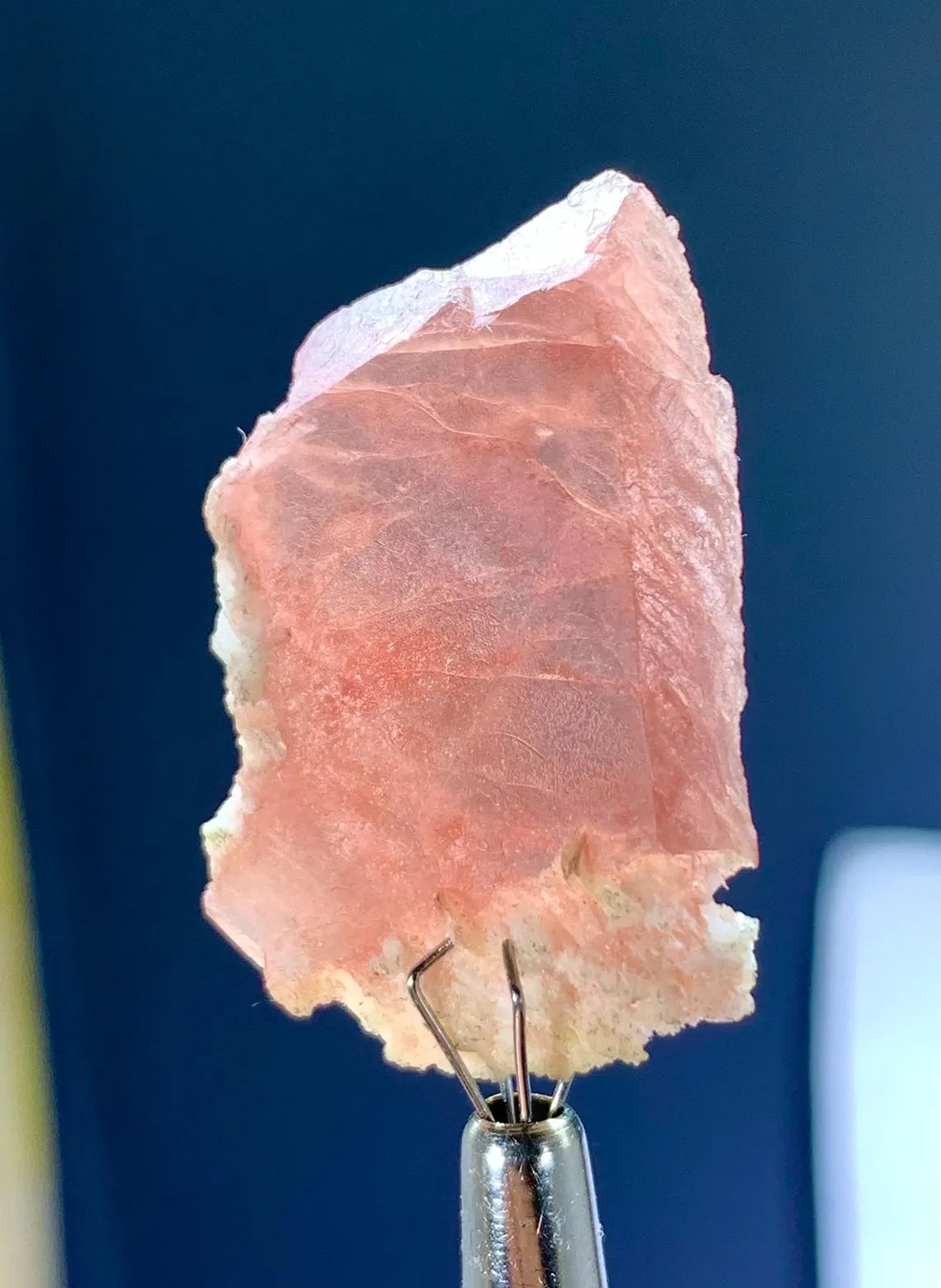 Rare Gemmy Pink Rhodochrosite Crystal from Skardu Pakistan - 25.50 Carats