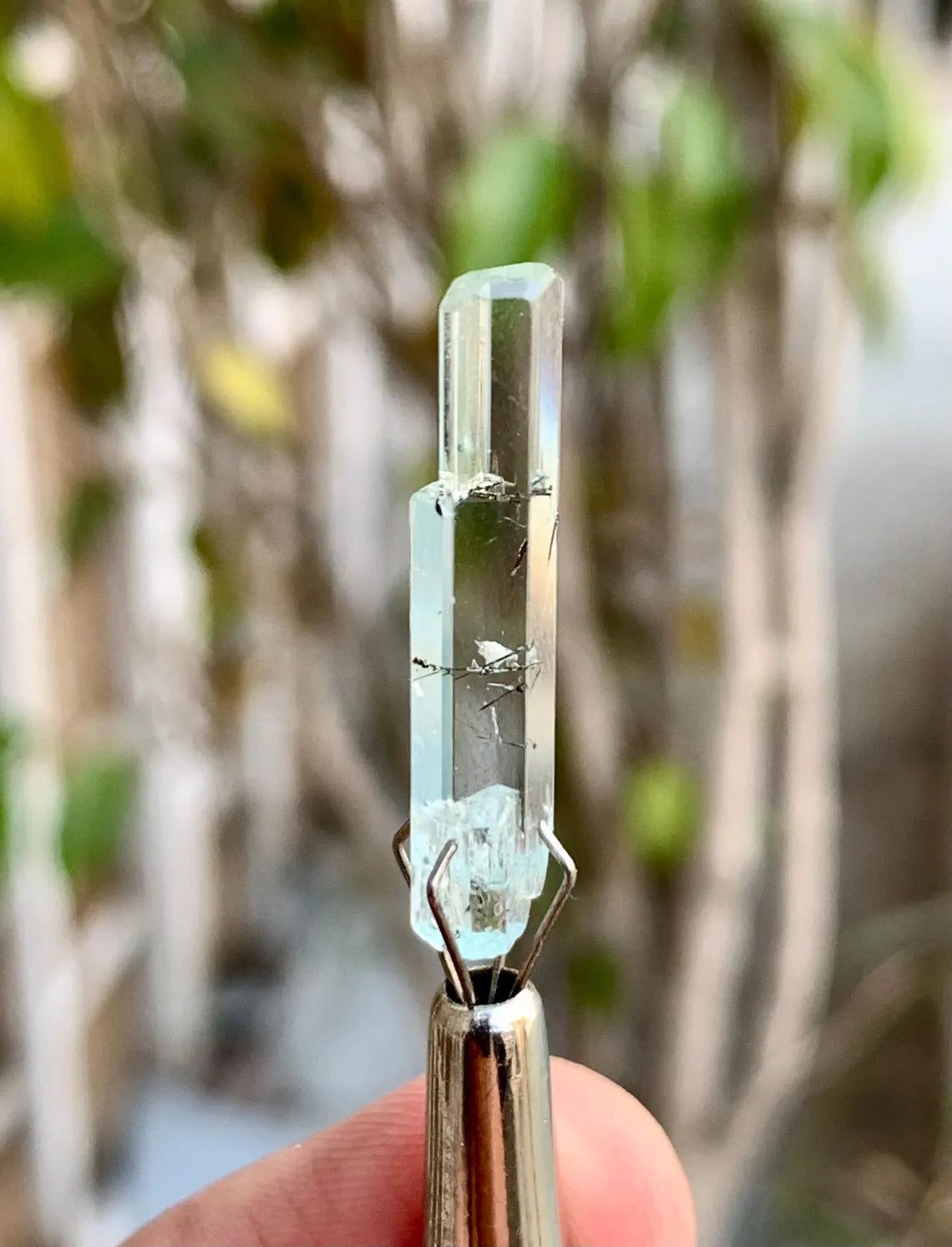 Aquamarine with Schorl inclusions from Pakistan - 06 carats