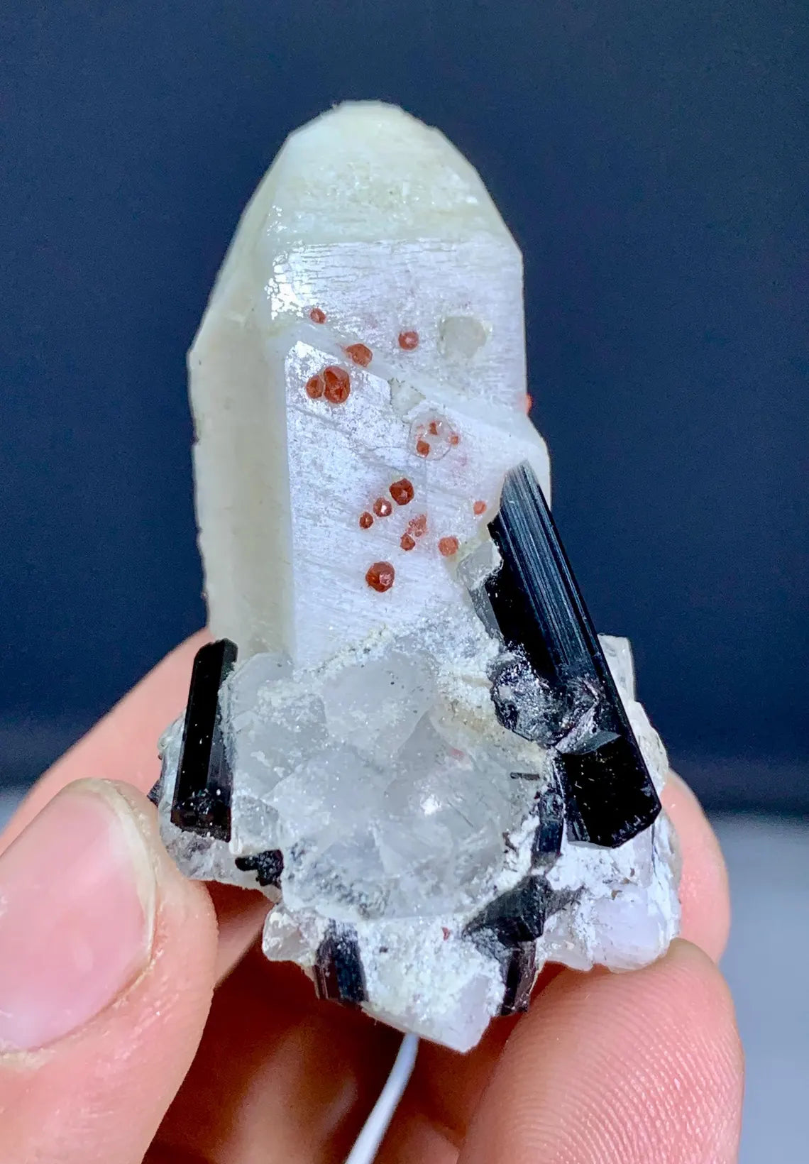 Garnet on Feldsapr, Schorl and Quartz from Pakistan - 28 gram
