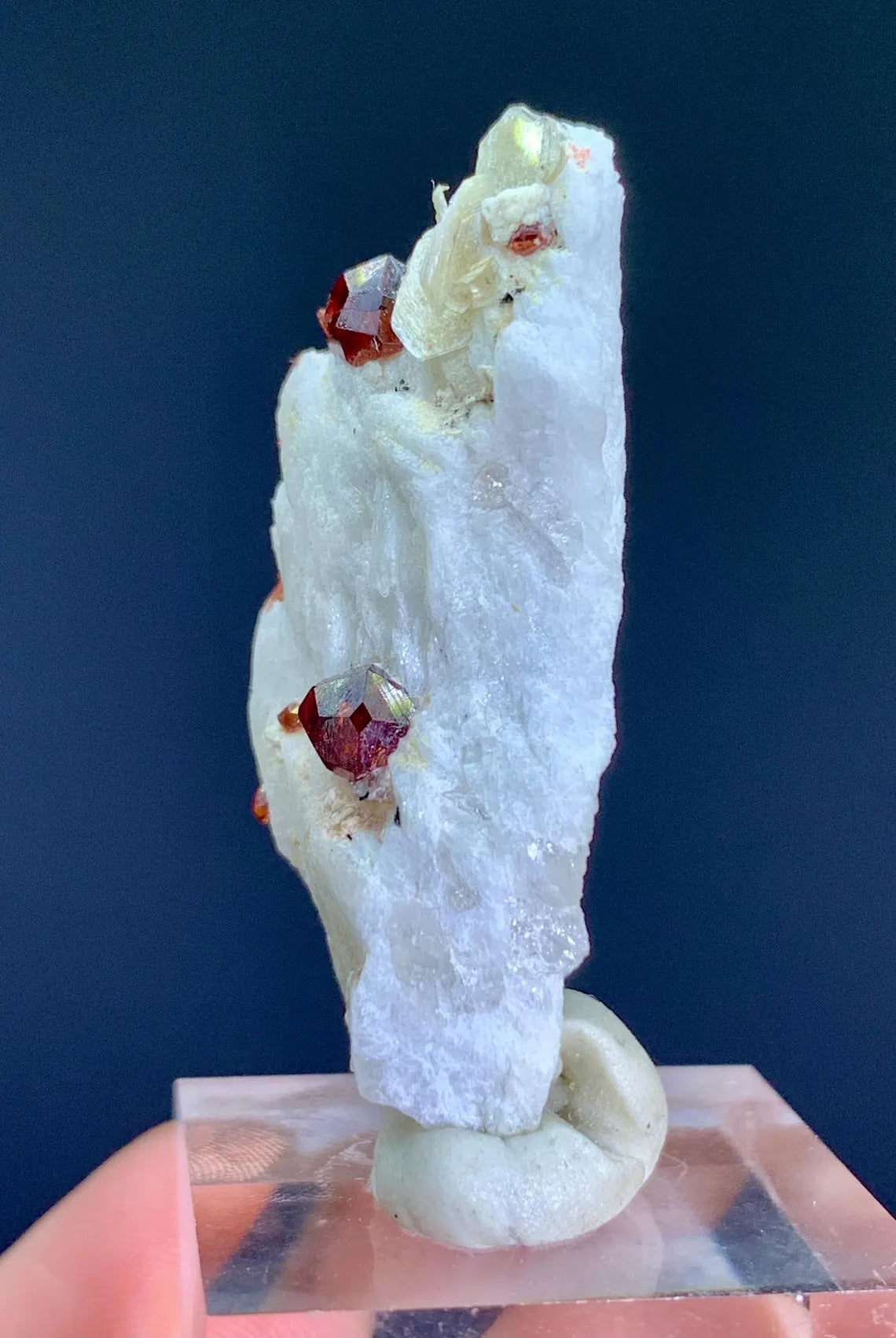 Garnet Crystals on Albite Matrix from Skardu Pakistan - 17 gram