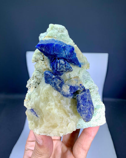Fluorescent Rare Blue Afghanite Specimen from Afghanistan - 720 gram