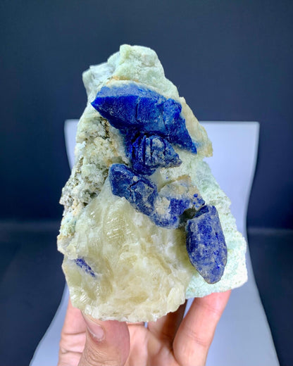 Fluorescent Rare Blue Afghanite Specimen from Afghanistan - 720 gram