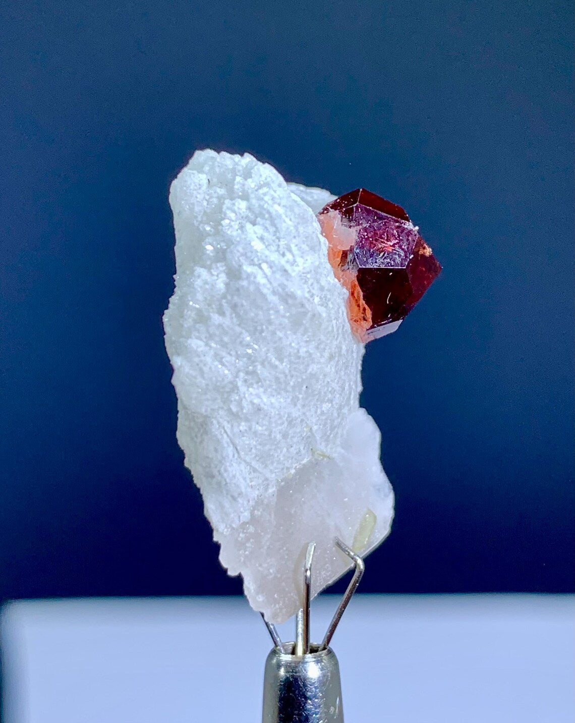 Garnet Crystal on Albite from Skardu Pakistan - 28 carats