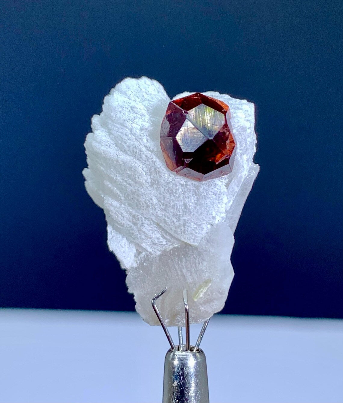 Garnet Crystal on Albite from Skardu Pakistan - 28 carats