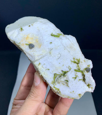 Tourmaline with Rare Microlite on Feldspar