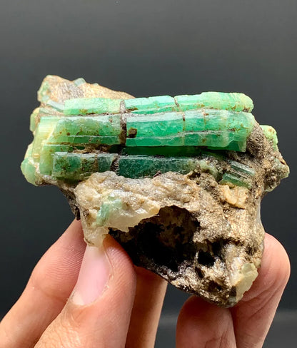 Emerald on Matrix from Chitral Pakistan - 88 gram