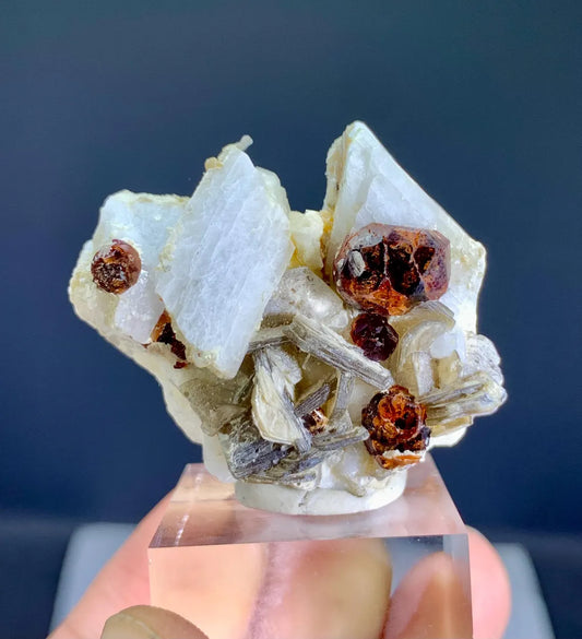 Garnet with Mica on Feldspar from Skardu Pakistan - 27 gram