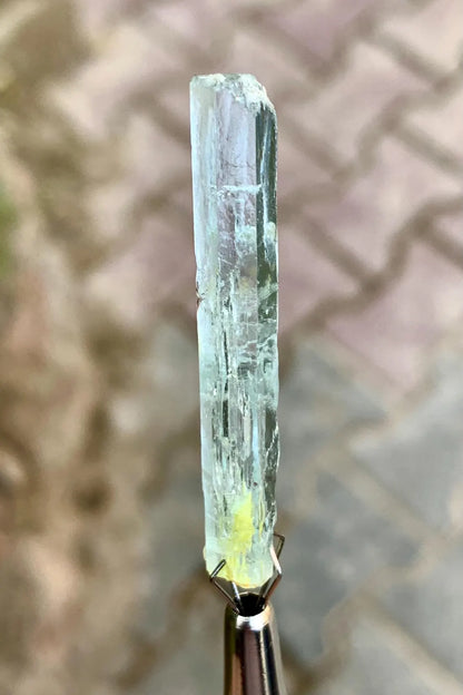 Gemmy Blue Aquamarine with Schorl inclusions from Shigar valley Pakistan - 16.50 carats